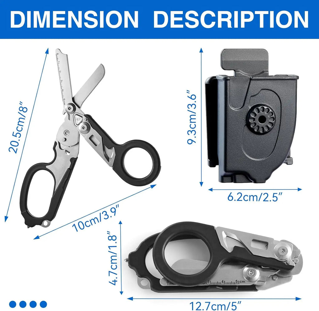 Trauma Shears Emergency Response Scissors - with case